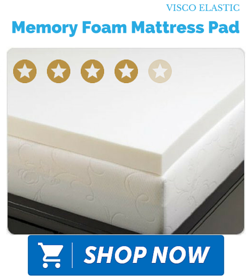 Visco Elastic Memory Foam Mattress Topper